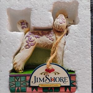 Jim Shore Heartwood Creek Genevieve 4025832 Poodle Dog Figurine In Box
